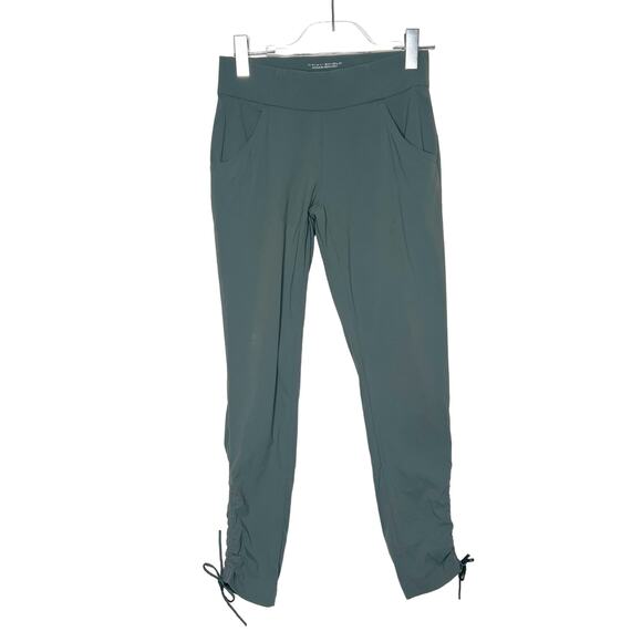 COLUMBIA Anytime Casual Ankle Pant Omni-Shield Cropped Mid Rise Green Size Small - Picture 2 of 10